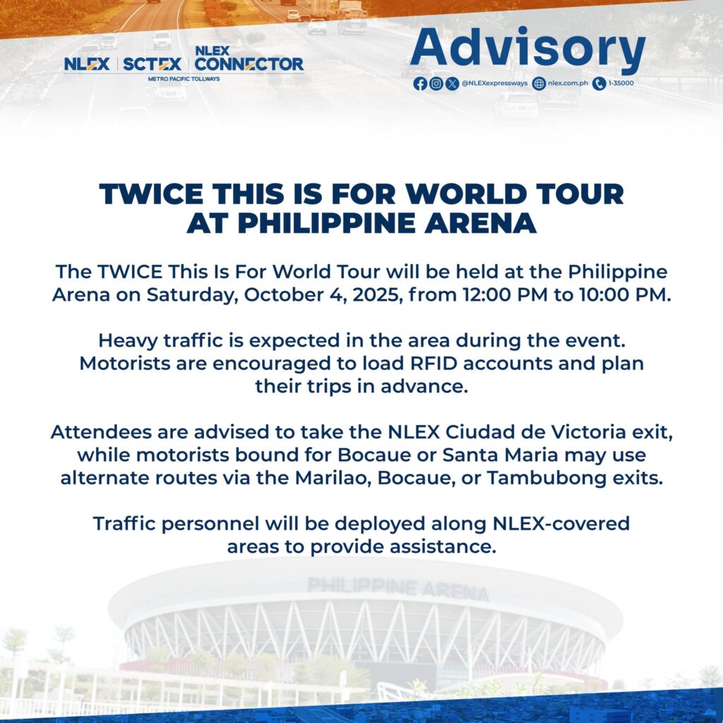 NLEX Advisory