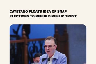 Cayetano Floats Idea of Snap Elections to Rebuild Public Trust