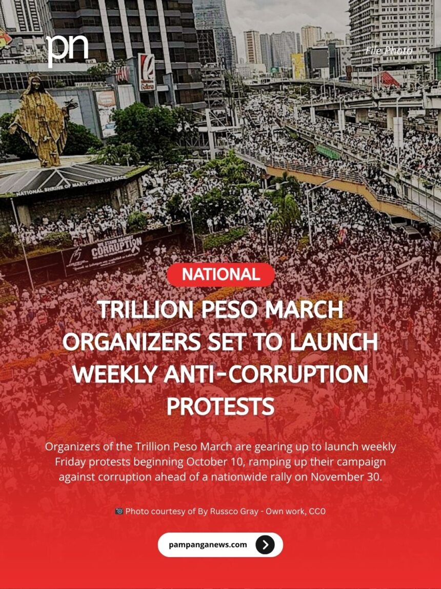 Trillion Peso March organizers set to launch weekly anti-corruption protests