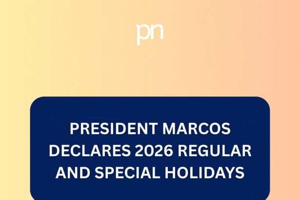 President Marcos Declares 2026 Regular and Special Holidays