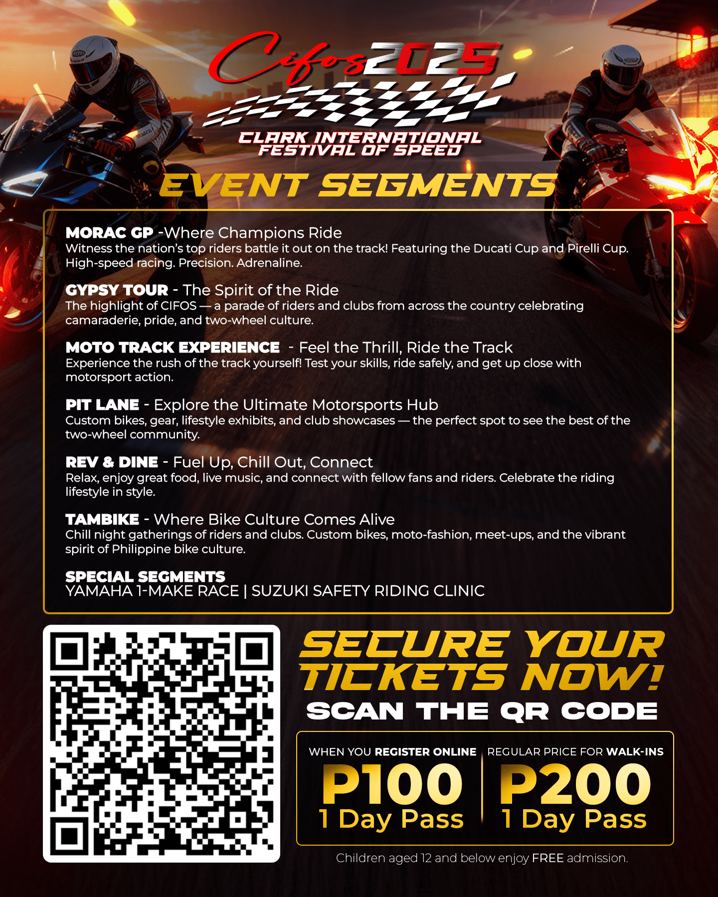 CIFOS 2 wheels ticket