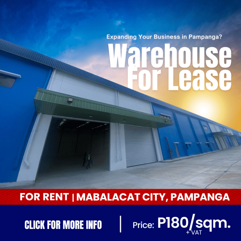 Warehouse for lease in pampanga ALLHC Mabalacat Clark