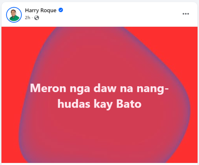 ‘May Nang-Hudas Kay Bato’: Harry Roque Claims Someone Betrayed Former Senator Amid ICC Arrest Reports
